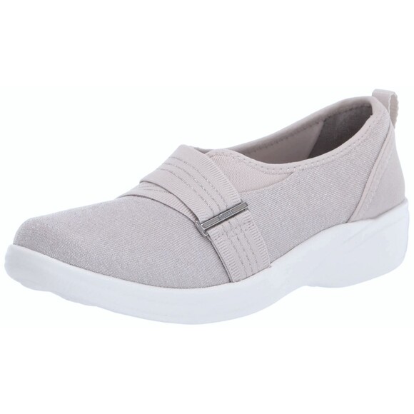 BZees Women's Niche III Ballet Flats US 9W Gray Stretch Knit Slip-On Washable - Picture 1 of 8